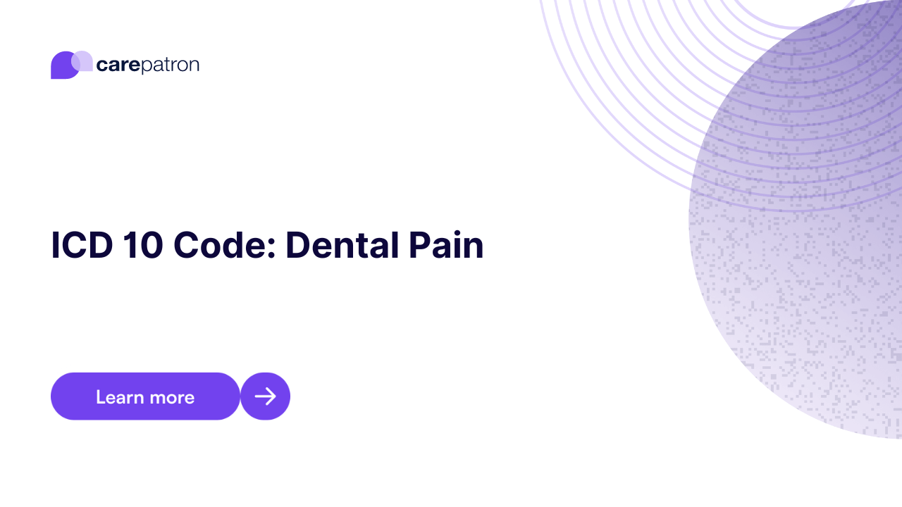 Dental Pain ICD10CM Codes 2023